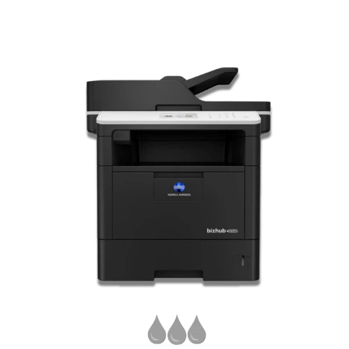 Konica Minolta bizhub 4020 A4 mono multifunction printer with 40ppm output for South African offices