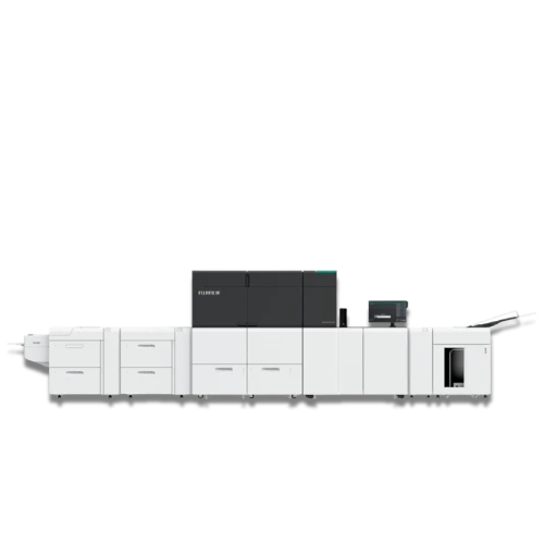 Fujifilm Revoria Press PC1120 six colour production printer running 120ppm with gold, silver and white toner