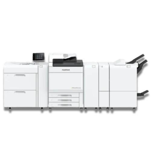 Fujifilm Revoria Press SC285 colour production printer with gold, silver and clear specialty toner for short run print