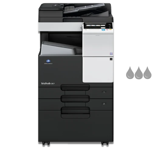 Konica Minolta bizhub 367 A3 mono multifunction printer at 36ppm for growing businesses in the Western Cape
