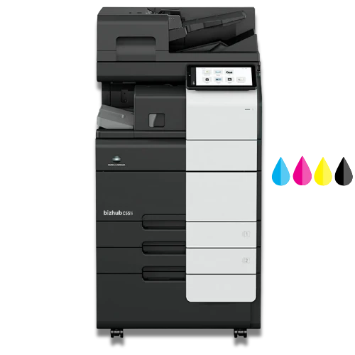 Konica Minolta bizhub C451i, C551i and C651i A3 colour printers at 45ppm to 65ppm for high volume colour departments