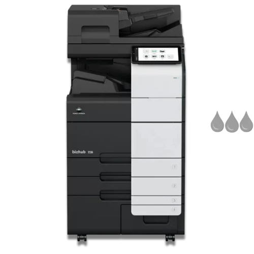 Konica Minolta bizhub 850i and 950i high speed A3 mono printers at 85ppm and 95ppm for production environments