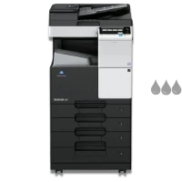 Konica Minolta bizhub 287 A3 mono multifunction printer with 28ppm output and 3600 sheet capacity
