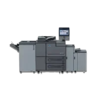Konica Minolta bizhub PRESS B2100 mono production printer at 100ppm with 9000 sheet capacity for print-for-pay services